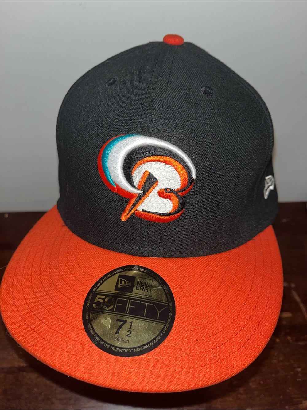 New Baltimore MILB Bowie Baysox milb fitted Baseball New Era hat cap 7 1/2